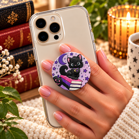 Bookish Collapsible Device Grip | Exclusive Textured Design | Kindle & Phone Grip