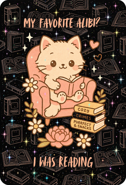 Thriller Kindle Insert – Original Bookish Art by Wendy Owens | E-Reader Clear Case Insert | Matte or Holographic Stars (Copy)