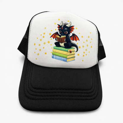 Book Dragon Trucker Hat for Readers and Book Lovers of Tik Tok