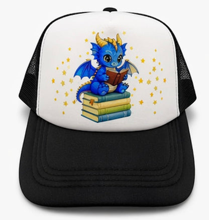 Book Dragon Trucker Hat for Readers and Book Lovers of Tik Tok