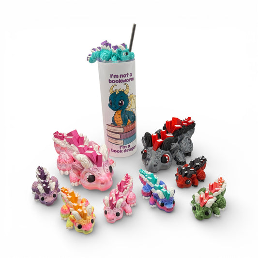 PRE-ORDER Bookish Dragons - Articulated 3D Printed Dragon Fidget