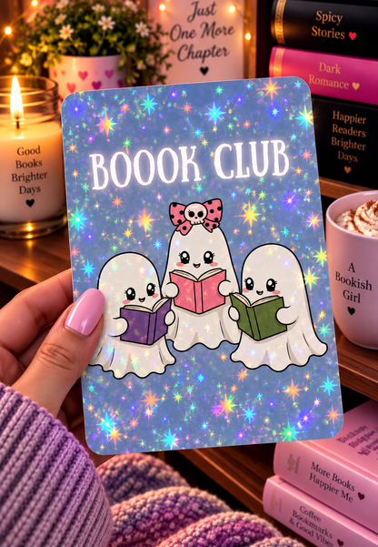 Basic 11th gen (2022) and Basic 12th gen (2024) Kindle Insert – Original Bookish Art by Wendy Owens | E-Reader Clear Case Insert | Matte or Holographic Stars