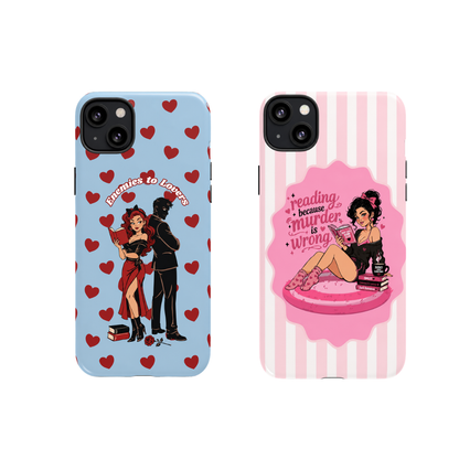 Character Based Book Lover Phone Case with MagSafe | BookTok Aesthetic | Reader Gift | Wireless Charging Compatible | Designs by Wendy Owens  iPhone 13 through 17 Pro Max & Air and Samsung Galaxy S26