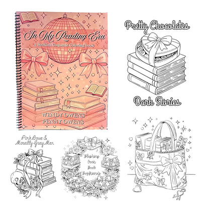In My Bookish Era Coquette Coloring Book.