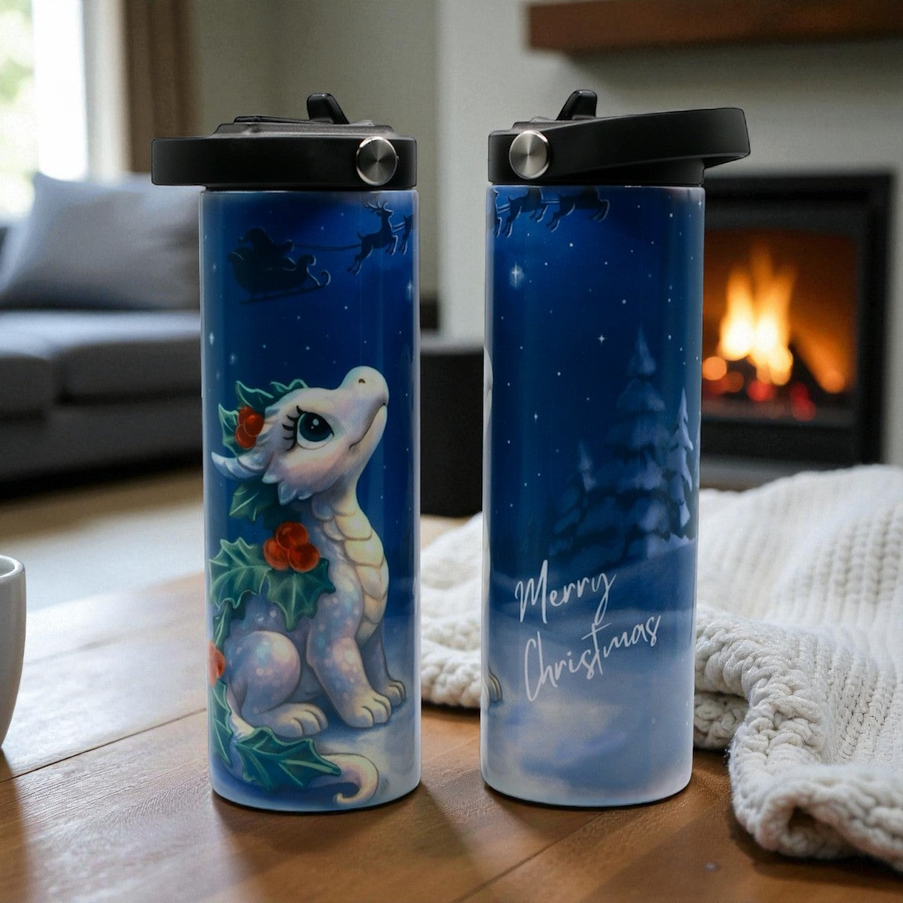 Emberly flip top 20 oz Tumbler with Straw - Stainless Steel - Drinkware Accessories - Wendy Owens Books