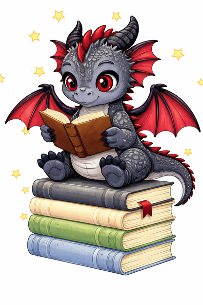 Bookish Dragon 13x13 inch pillow case - multiple options