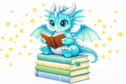 Bookish Dragon 13x13 inch pillow case - multiple options