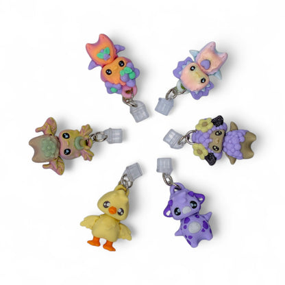 Dust Plugs for Type C - Cute 3d printed Charms for Kindles, E-Reader, Phones, etc