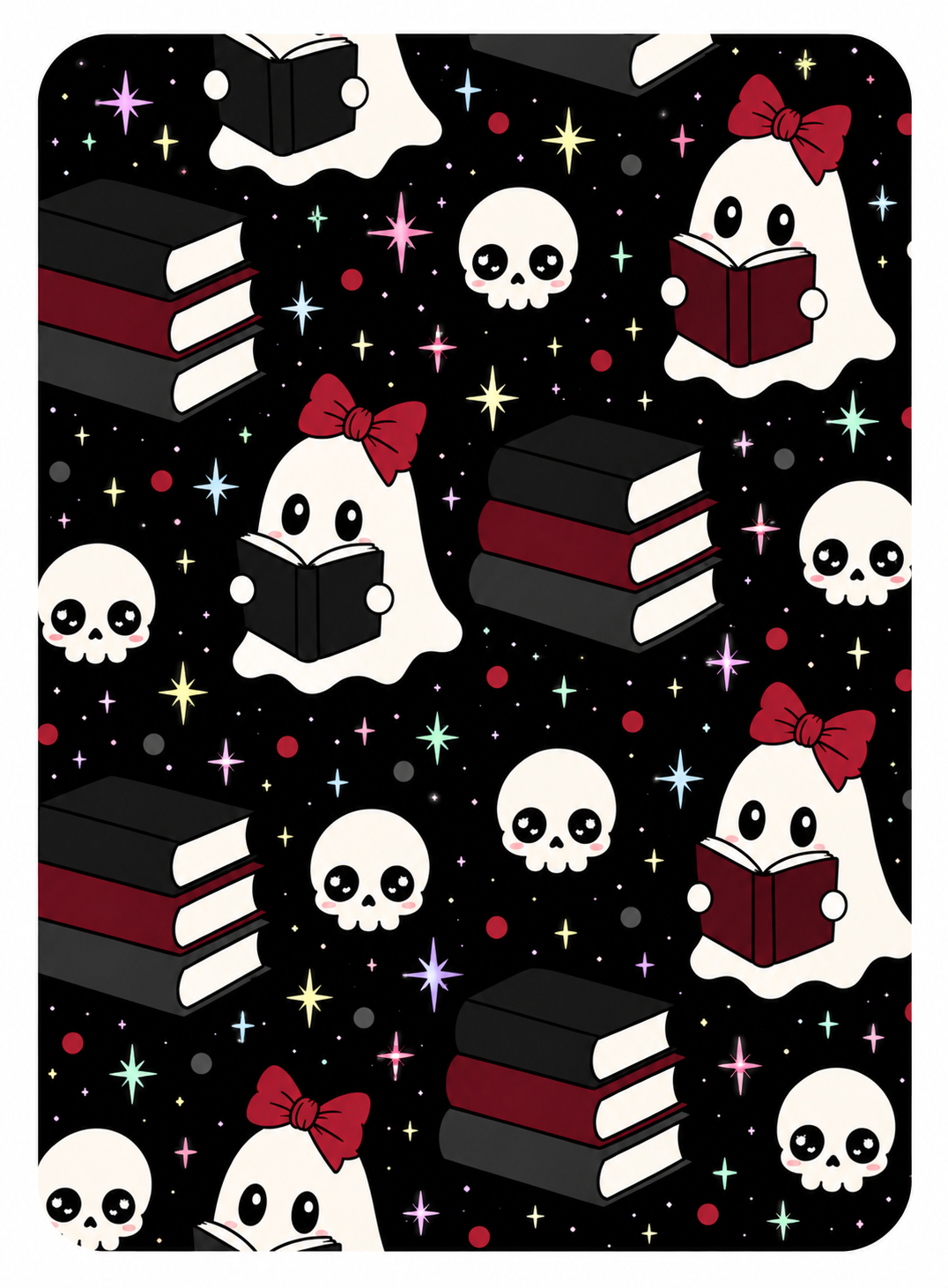ipad mini 6/7 - clear case INSERT – Original Bookish Art by Wendy Owens | E-Reader Clear Case Insert | Matte or Holographic Stars