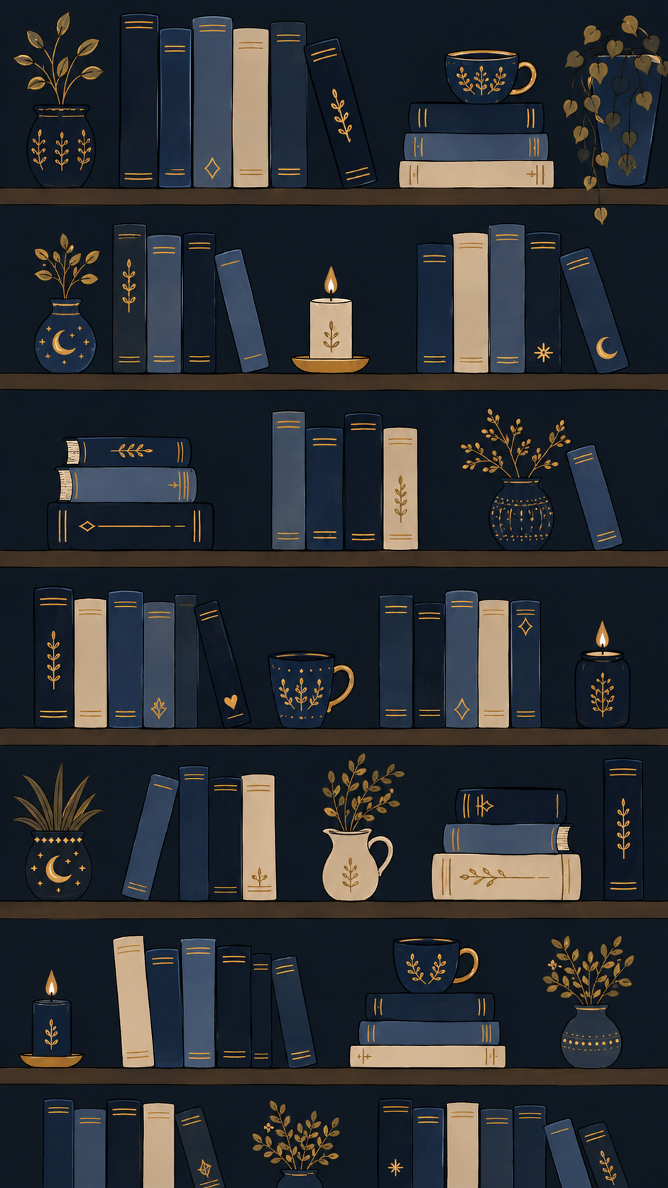 Pattern Based Book Lover Phone Case with MagSafe | BookTok Aesthetic | Reader Gift | Wireless Charging Compatible | Designs by Wendy Owens  iPhone 13 through 17 Pro Max & Air and Samsung Galaxy S26 (Copy) (Copy)