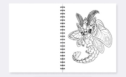 PRE-ORDER Early Bird Pricing - The Well-Read Dragon — A Coloring Book for Book Lovers & Dragon Lovers Alike