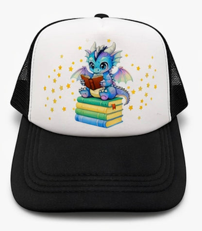 Book Dragon Trucker Hat for Readers and Book Lovers of Tik Tok