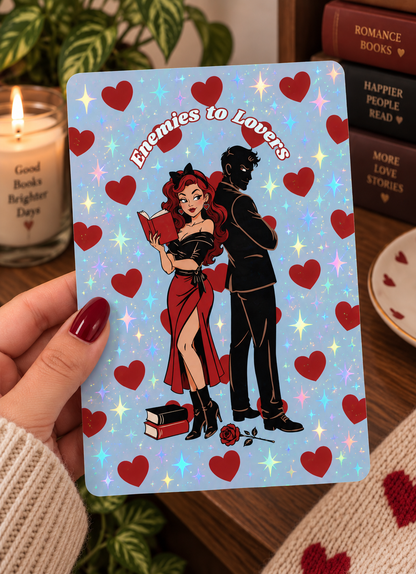 Basic 11th gen (2022) and Basic 12th gen (2024) Kindle Insert – Original Bookish Art by Wendy Owens | E-Reader Clear Case Insert | Matte or Holographic Stars