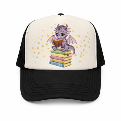 Book Dragon Trucker Hat for Readers and Book Lovers of Tik Tok