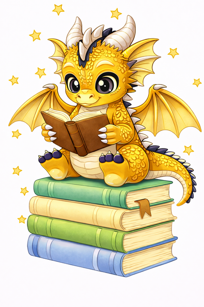 Bookish Dragon 13x13 inch pillow case - multiple options