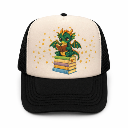 Book Dragon Trucker Hat for Readers and Book Lovers of Tik Tok