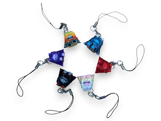 Charm Straps FLURRYFOOTS for any device - Cute 3d printed Charms for Kindles, E-Reader, Phones, etc