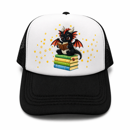 Book Dragon Trucker Hat for Readers and Book Lovers of Tik Tok