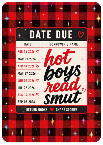 Hot Boys and Girls Kindle Insert – Original Bookish Art by Wendy Owens | E-Reader Clear Case Insert | Matte or Holographic Stars