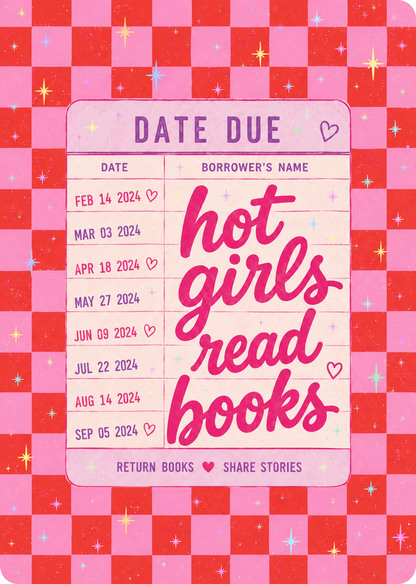 Hot Boys and Girls Kindle Insert – Original Bookish Art by Wendy Owens | E-Reader Clear Case Insert | Matte or Holographic Stars