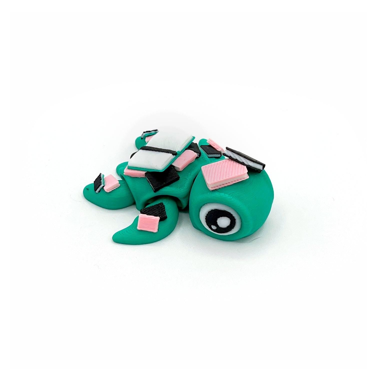 Bookish Turtles - Articulated 3D Printed Turtle Fidget