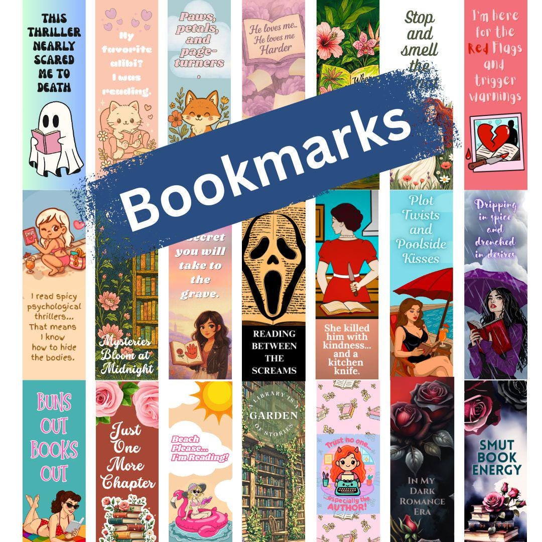 Laminated Bookmarks - various designs ranging from spice to adorable