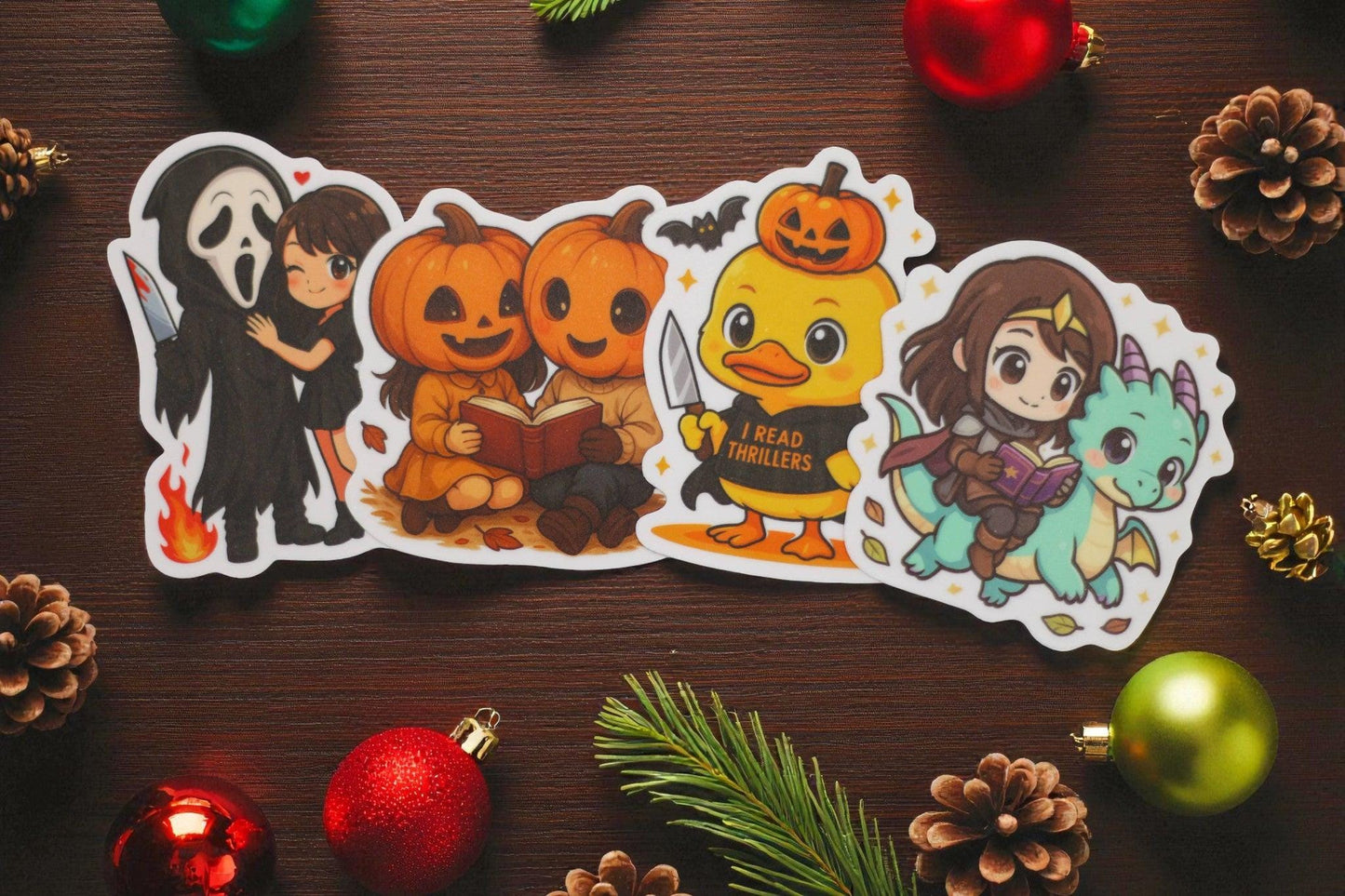 Bookish Vinyl Stickers – 3 Inch Waterproof Decals for Readers, Romantasy Fans, and Book Lovers | Bundle & Individual Options