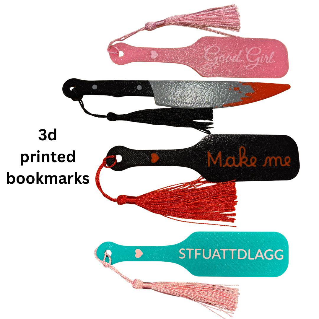 Bookmarks, Gothic Black with Inspirational Quotes, Unique Reading Accessories, Ideal Gift for Book Lovers, Library & Reading Club Souvenirs