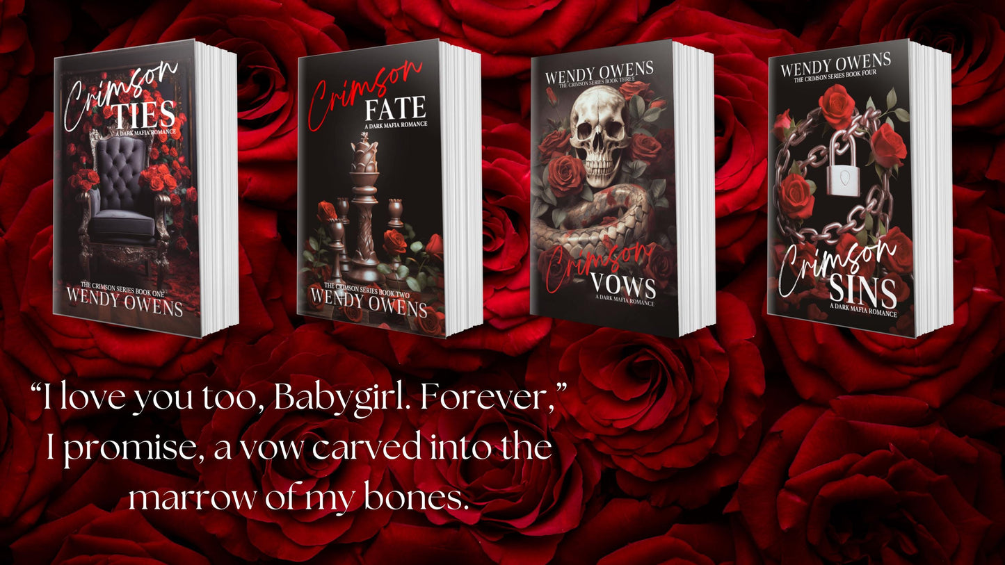 Crimson Series – 4 Book Spicy Mafia Romance Set | Signed Paperback Dark Romance Collection by USA Today Bestselling Author Wendy Owens