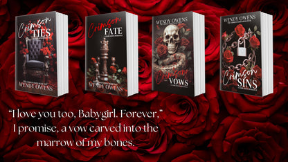 Crimson Series – 4 Book Spicy Mafia Romance Set | Signed Paperback Dark Romance Collection by USA Today Bestselling Author Wendy Owens