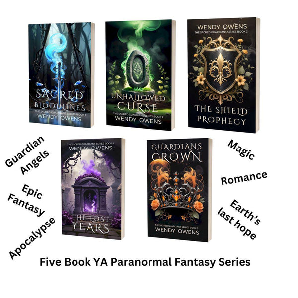 Sacred Guardians – YA Paranormal Fantasy Book Series | 5-Book Paperback Series | Signed Book Box for Fantasy Readers