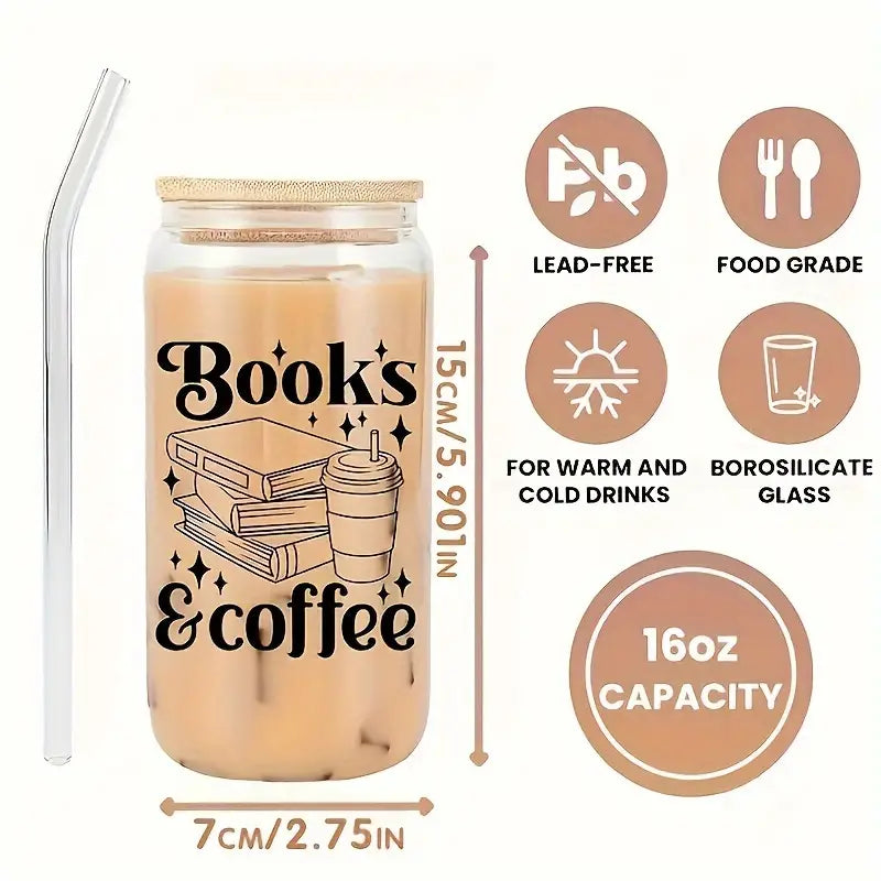 Books and Coffee 16oz English