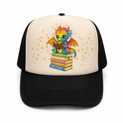 Book Dragon Trucker Hat for Readers and Book Lovers of Tik Tok
