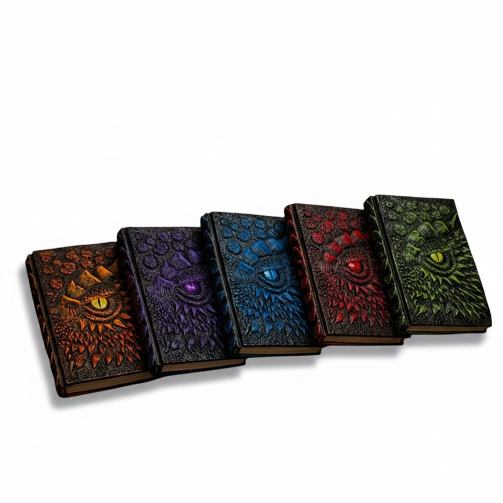 3D Embossed Dragon'S Eye Hard Cover Notebook, A5 Size Replaceable Inner Core Hardcover notebook, Resin covered Notebook with Blank Paper 120 Sheets