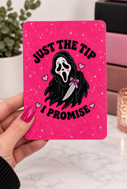 Just the Tip or Smut Slut Kindle Insert – Original Bookish Art by Wendy Owens | E-Reader Clear Case Insert | Matte or Holographic Stars