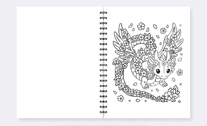 PRE-ORDER Early Bird Pricing - The Well-Read Dragon — A Coloring Book for Book Lovers & Dragon Lovers Alike