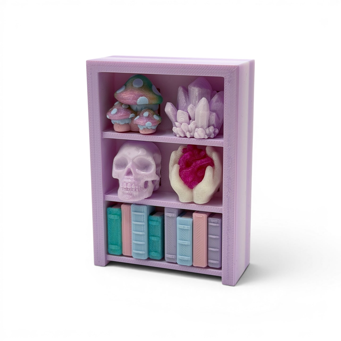 Bookcase 6 Clicker — Mini 3D Printed Fidget Bookshelf