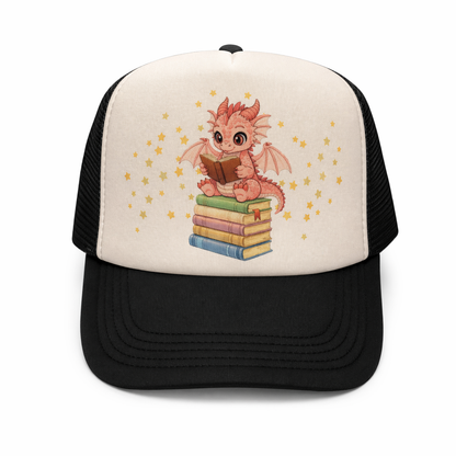 Book Dragon Trucker Hat for Readers and Book Lovers of Tik Tok