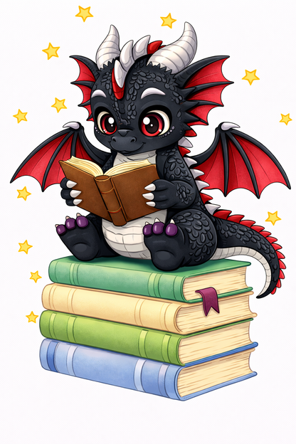 Bookish Dragon 13x13 inch pillow case - multiple options