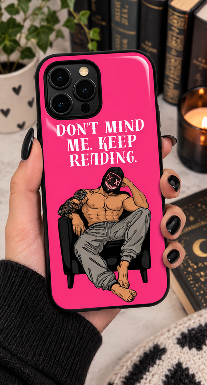 Masked Men for Book Lovers Phone Case| BookTok Aesthetic | Reader Gift | Wireless Charging Compatible | Designs by Wendy Owens  iPhone 13 through 17 Pro Max & Air and Samsung Galaxy and Pixel