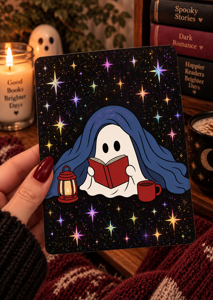 Basic 11th gen (2022) and Basic 12th gen (2024) Kindle Insert – Original Bookish Art by Wendy Owens | E-Reader Clear Case Insert | Matte or Holographic Stars