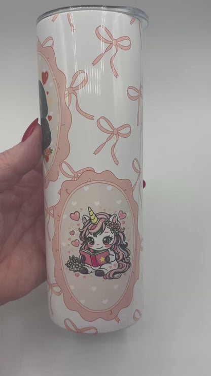 20 oz Tumbler with Straw - Stainless Steel - Drinkware Accessories - Wendy Owens Books