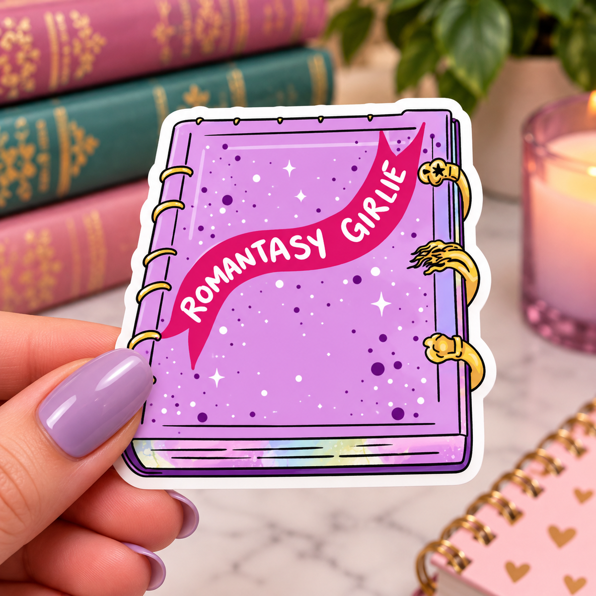Bookish Vinyl Stickers – 3 Inch Waterproof Decals for Readers, Romantasy Fans, and Book Lovers | Bundle & Individual Options