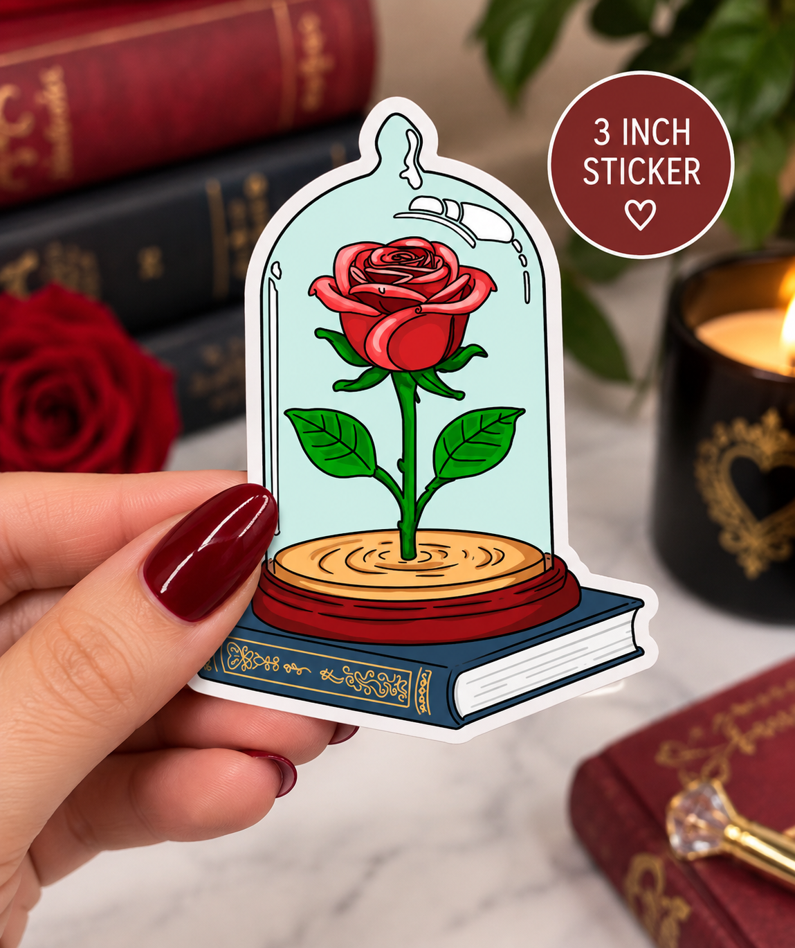 Bookish Vinyl Stickers – 3 Inch Waterproof Decals for Readers, Romantasy Fans, and Book Lovers | Bundle & Individual Options