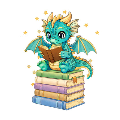 Bookish Dragon 13x13 inch pillow case - multiple options