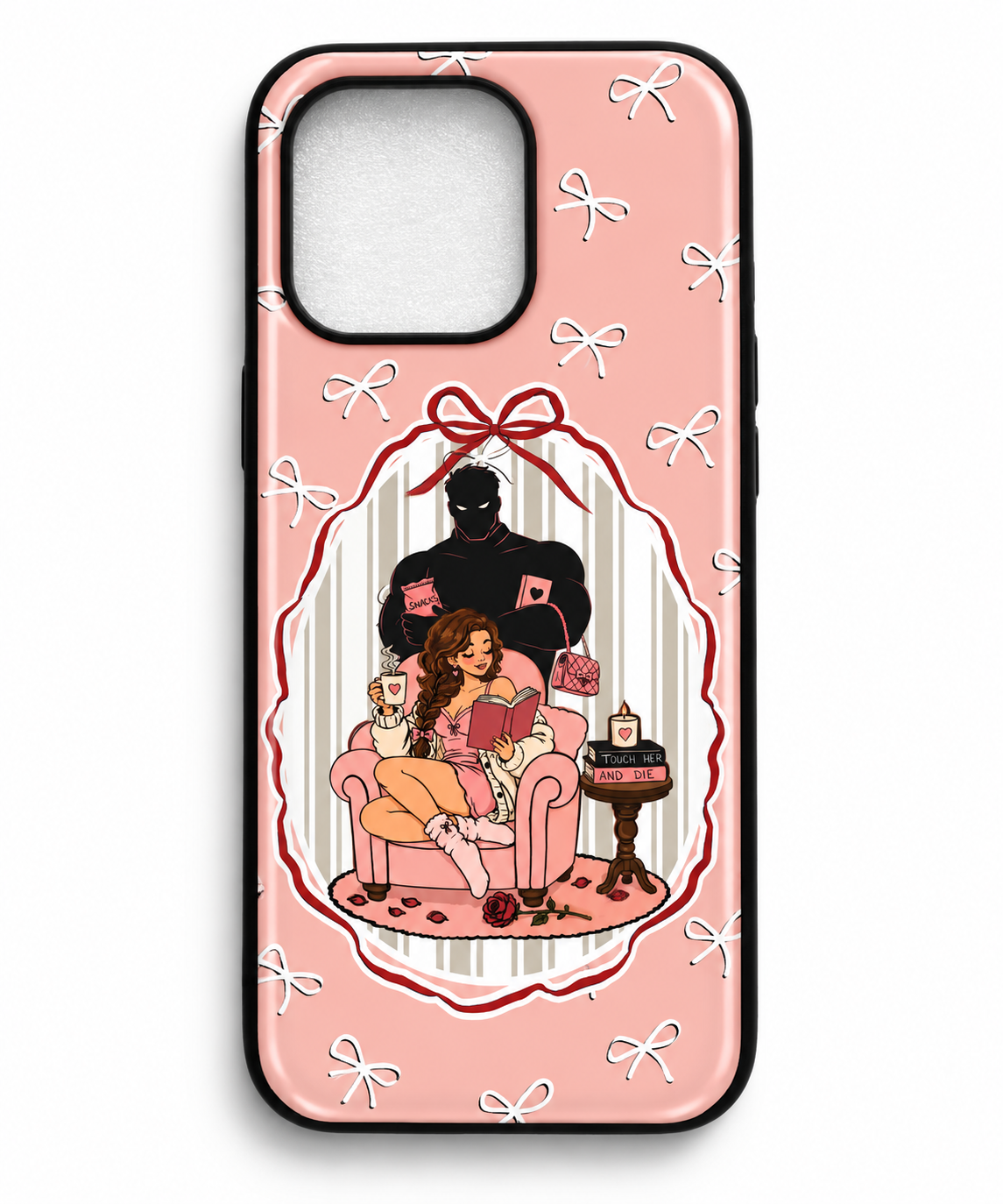 Pin Up girl Book Lover sayings Phone Case| BookTok Aesthetic | Reader Gift | Wireless Charging Compatible | Designs by Wendy Owens  iPhone 13 through 17 Pro Max & Air and Samsung Galaxy and Pixel
