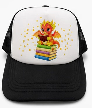 Book Dragon Trucker Hat for Readers and Book Lovers of Tik Tok