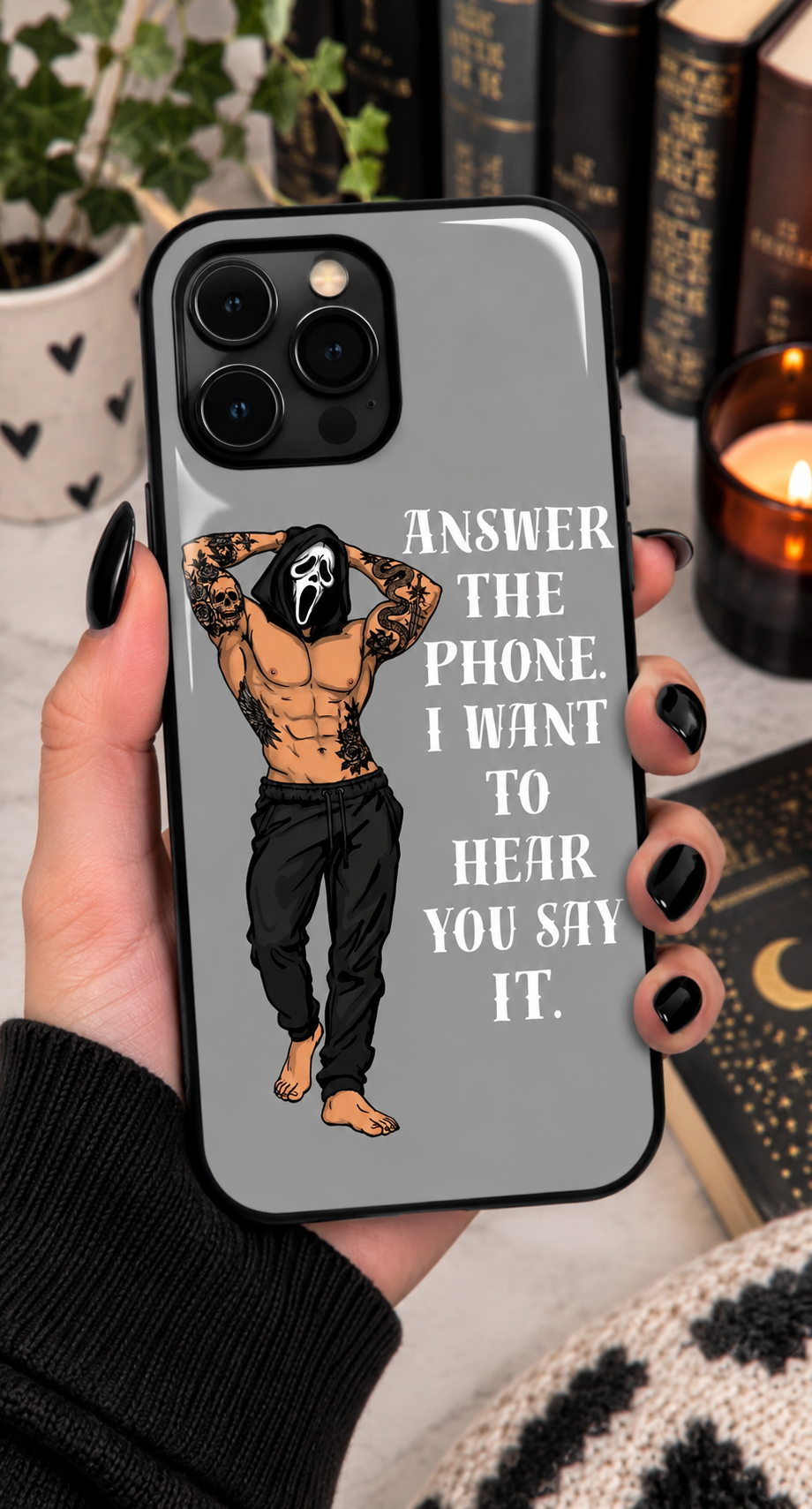 Masked Men for Book Lovers Phone Case| BookTok Aesthetic | Reader Gift | Wireless Charging Compatible | Designs by Wendy Owens  iPhone 13 through 17 Pro Max & Air and Samsung Galaxy and Pixel