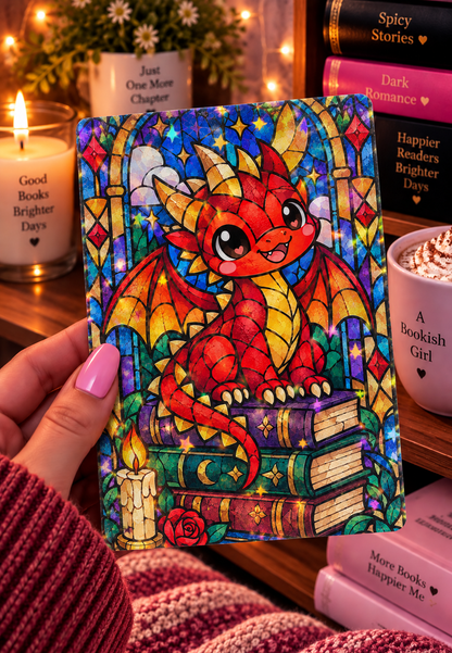 Basic 11th gen (2022) and Basic 12th gen (2024) Kindle Insert – Original Bookish Art by Wendy Owens | E-Reader Clear Case Insert | Matte or Holographic Stars
