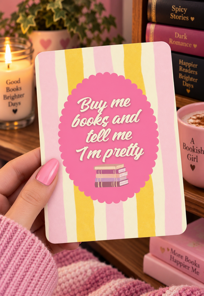 Basic 11th gen (2022) and Basic 12th gen (2024) Kindle Insert – Original Bookish Art by Wendy Owens | E-Reader Clear Case Insert | Matte or Holographic Stars